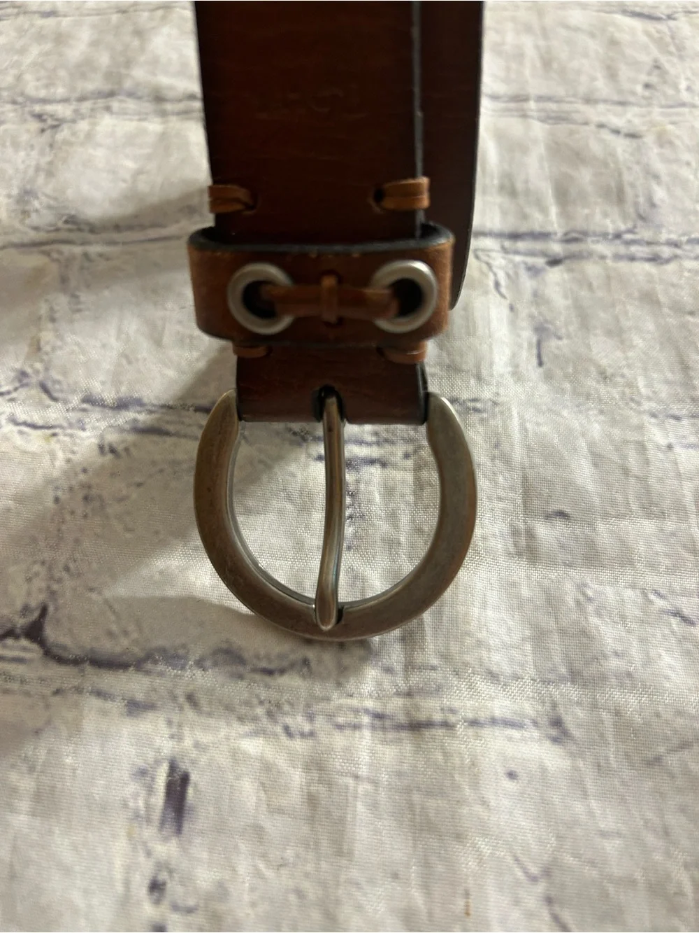 ROLFS VINTAGE BROWN LEATHER BOHEMIAN DETAILS ON BAND WOMEN’S BELT SIZE MEDIUM